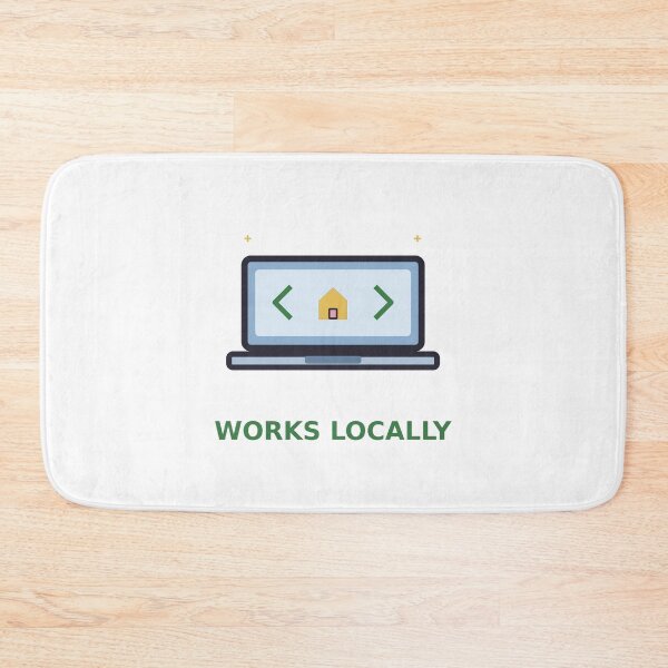 Item preview, Works Locally — Funny Programmer Laptop Design, Developer Gift designed and sold by QuirkyCartel.