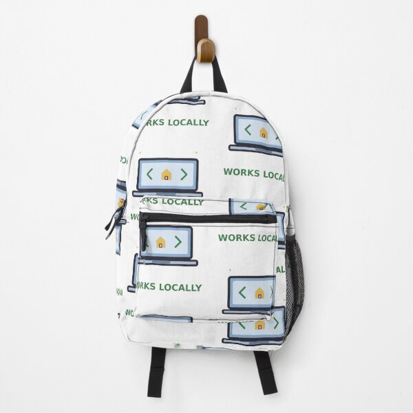Item preview, Works Locally — Funny Programmer Laptop Design, Developer Gift designed and sold by QuirkyCartel.