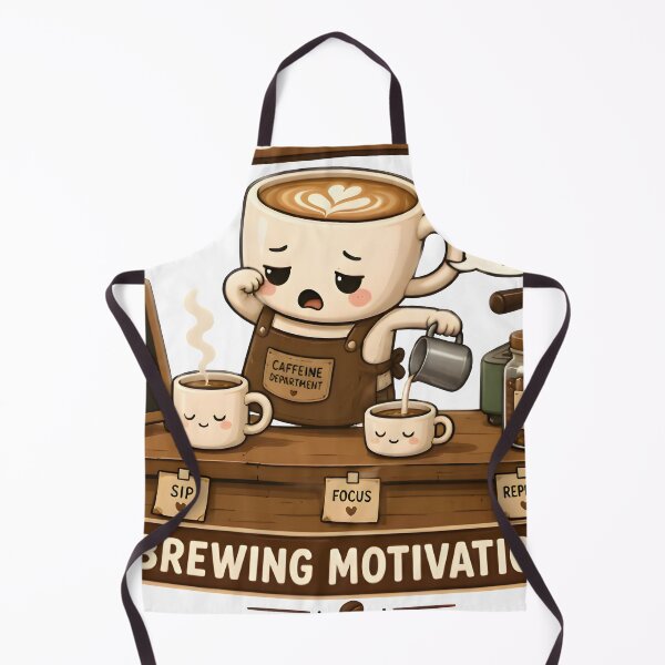 Item preview, Sleepy Barista Coffee Shirt – Cute Kawaii Coffee Lover Design | Brewing Motivation Café Cartoon designed and sold by Snackwear Apparel.