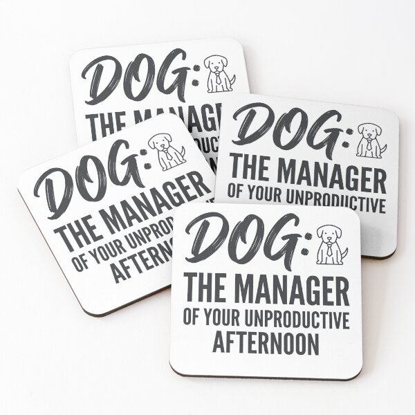 Item preview, Dog Manager Of Your Unproductive Afternoon Funny Quote designed and sold by CH-4TEE.