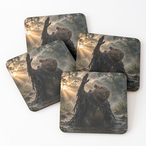 Item preview, AnimalVersum  Dark Shaman Capybara – Mystical Jungle Wizard designed and sold by SDKENERGY.