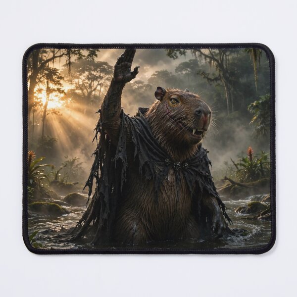 Item preview, AnimalVersum Dark Shaman Capybara – Mystical Jungle Wizard designed and sold by SDKENERGY.