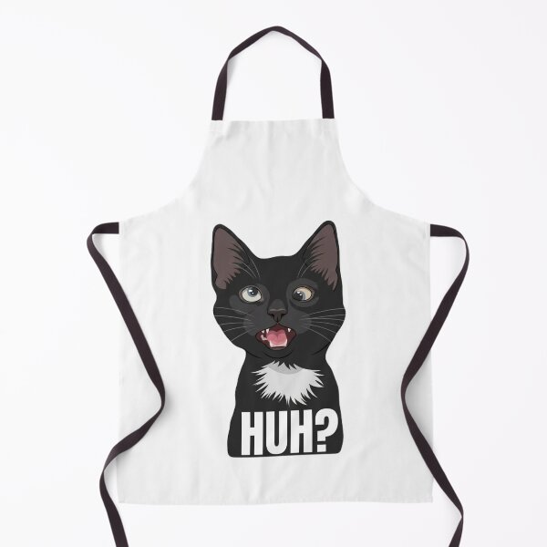 Item preview, Confused Black Cat HUH? Meme | Funny Tuxedo Cat Reaction Sticker designed and sold by SoftPawsAtelier.