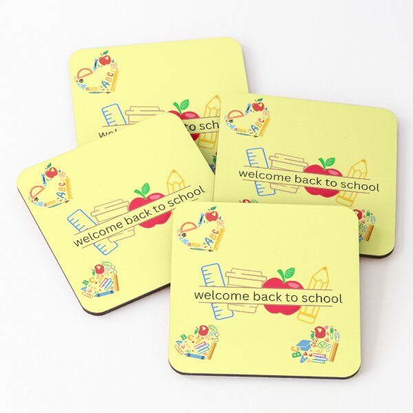 Item preview, Welcome Back to School Supplies and Apple Illustration.  designed and sold by DodoCraft3.