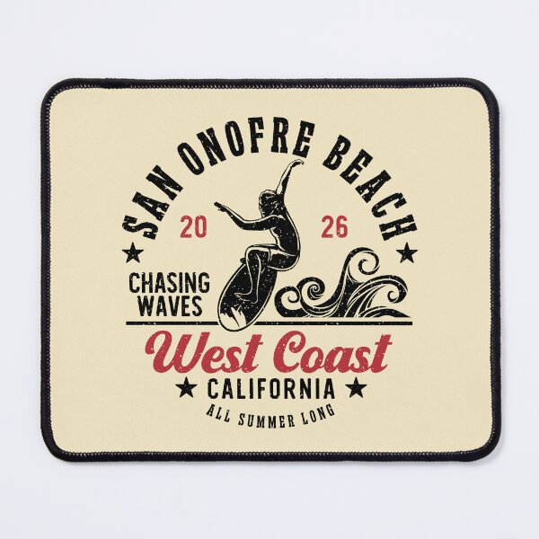 Item preview, Surf San Onofre Beach Chasing Waves Surfing California designed and sold by eclecTEEq.
