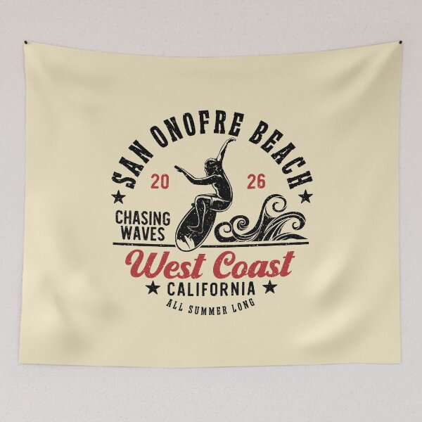 Item preview, Surf San Onofre Beach Chasing Waves Surfing California designed and sold by eclecTEEq.