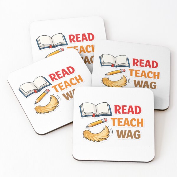 Item preview, Read Teach Wag – Funny Dog Lover Teacher Reading Design designed and sold by Sahil Randhawa.