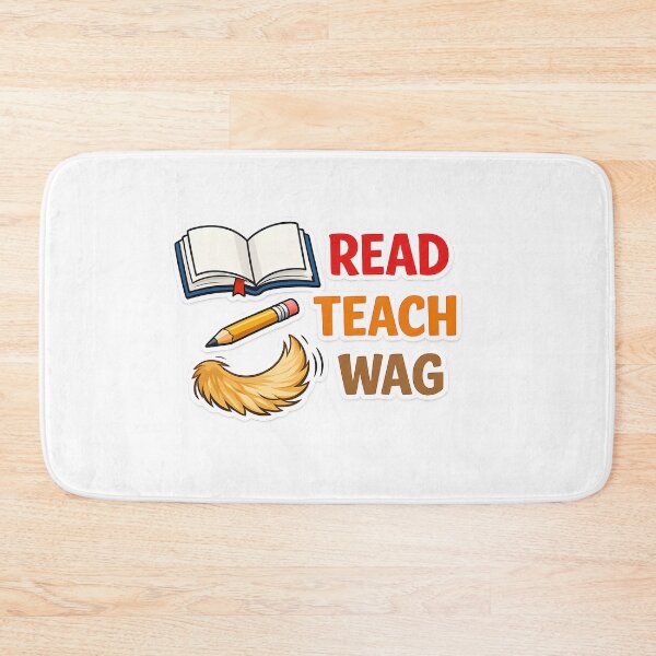 Item preview, Read Teach Wag – Funny Dog Lover Teacher Reading Design designed and sold by Sahil Randhawa.