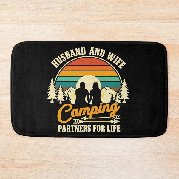 Item preview, Husband And Wife Camping Partners American Flag Camper Art designed and sold by BendyBeasts.