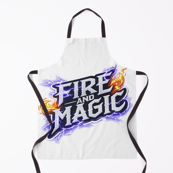 Item preview, Fire and electric magic – Fantastic logo with flames, lightning and arcane power designed and sold by FusiTink.