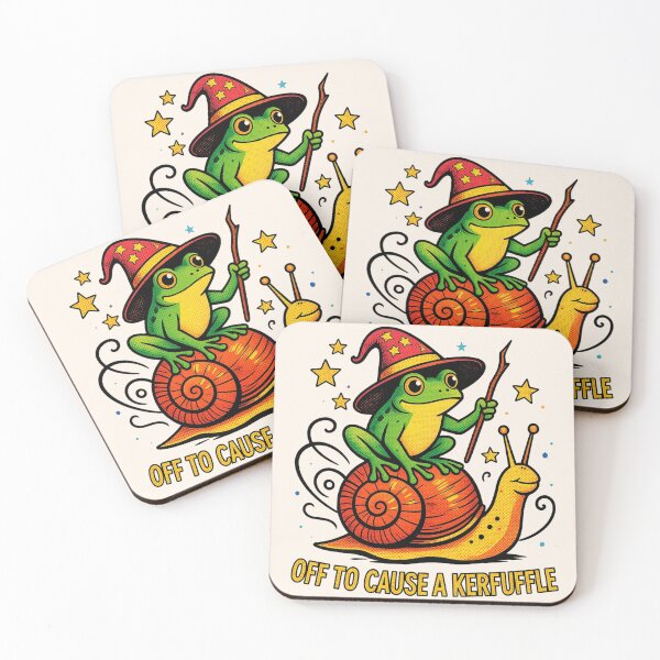 Item preview, Funny Wizard Frog Riding A Snail - Off To Cause A Kerfuffle designed and sold by legendaryskins.
