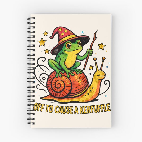 Item preview, Funny Wizard Frog Riding A Snail - Off To Cause A Kerfuffle designed and sold by legendaryskins.