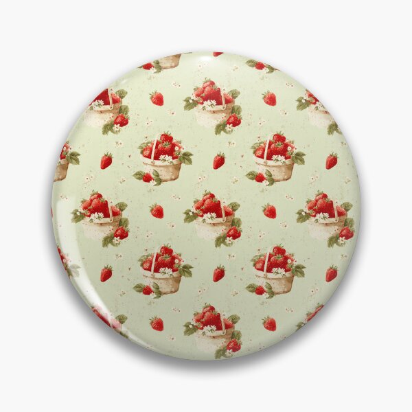 Item preview, Green Strawberry Basket Pattern  designed and sold by LouieVanille.