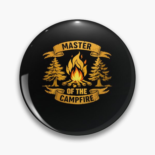 Item preview, Master Of The Campfire - Retro Tent Camping Art designed and sold by BendyBeasts.