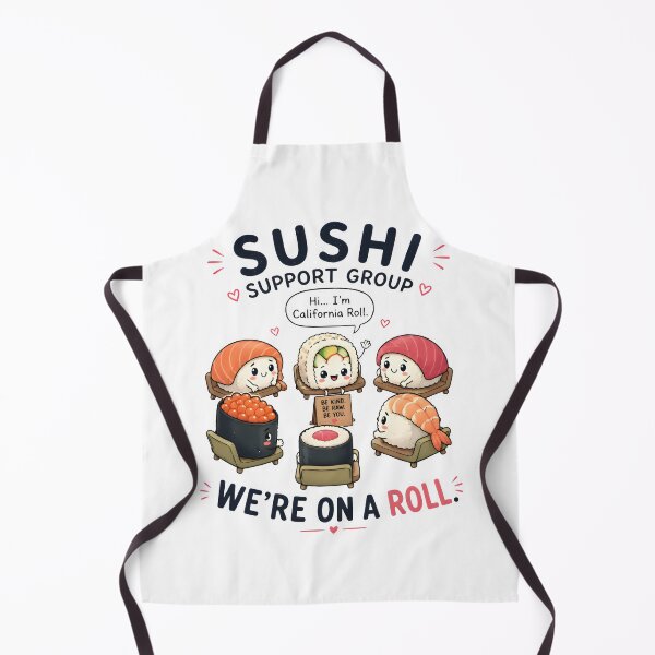 Item preview, Sushi Support Group – Funny Kawaii Sushi Lover Cute Food Pun T-Shirt designed and sold by Snackwear Apparel.