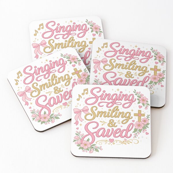 Item preview, Singing, Smiling & Saved | Christian Worship Floral Design | Faith-Inspired Women’s Apparel designed and sold by Jas-Mine Croche & More LLC.