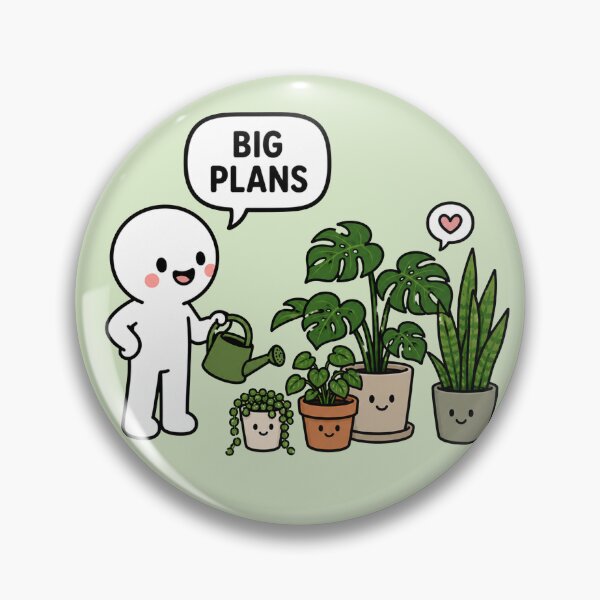 Item preview, Big Plans Plant Lover Meme designed and sold by MonkiFlipp.