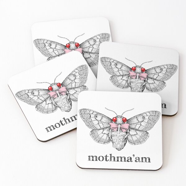Item preview, Mothma'am Funny Coffee Moth Cryptid Meme designed and sold by conggamenhatvip.