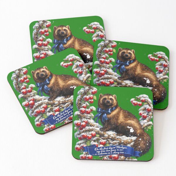 Item preview, A Wolverine in a Cherry Tree | 12 Days in Michigan designed and sold by FreshWaterWares.