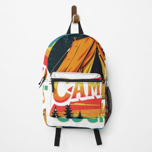 Item preview, Campfires and Cocktails – Vibrant Camping Adventure Design designed and sold by GabeMountainArt.