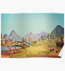 Geometric Enjoy Nature Poster