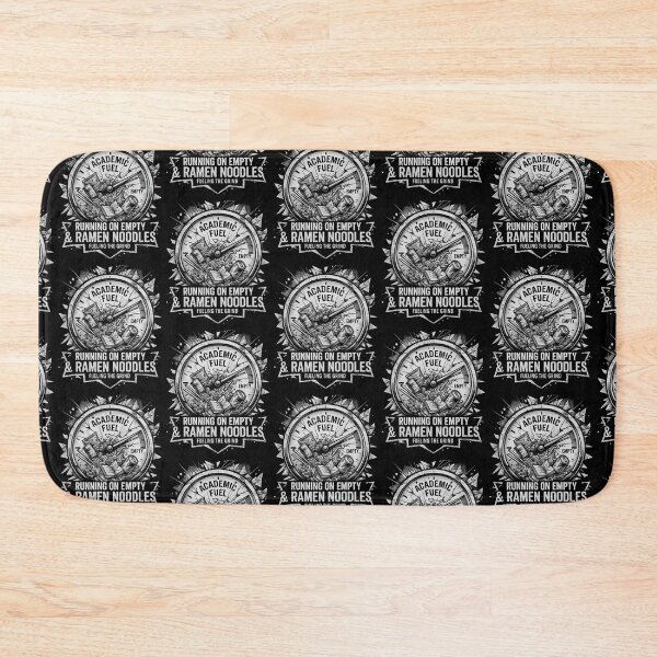 Item preview, Dark Academia Grunge Running on Empty and Ramen Noodles Funny College Art Print designed and sold by thoughtswear.
