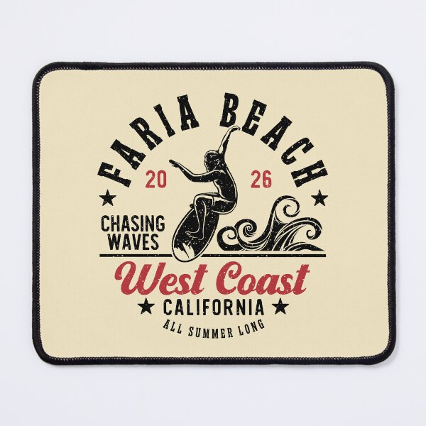 Item preview, Surf Faria Beach Chasing Waves Surfing Ventura County California designed and sold by eclecTEEq.