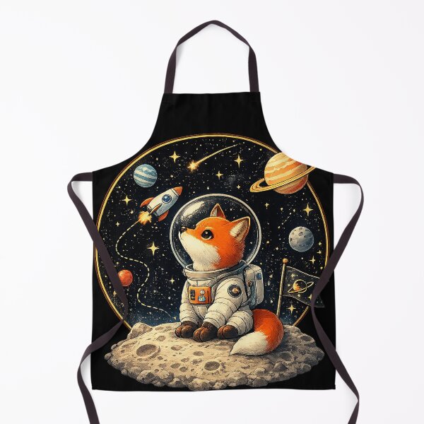 Item preview, Cute Space Fox Astronaut Moon Adventure Retro Galaxy Design designed and sold by best-2025.