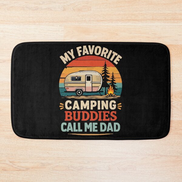 Item preview,  My Favorite Camping Buddies Call Me Dad - Retro Camper Art designed and sold by BendyBeasts.