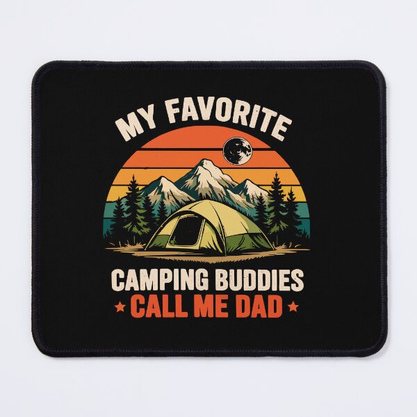 Item preview, My Favorite Camping Buddies Call Me Dad - Retro Camper Art designed and sold by BendyBeasts.
