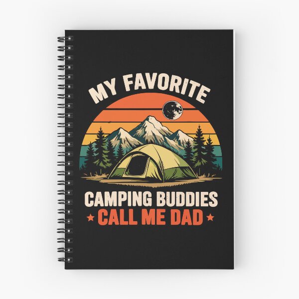 Item preview, My Favorite Camping Buddies Call Me Dad - Retro Camper Art designed and sold by BendyBeasts.