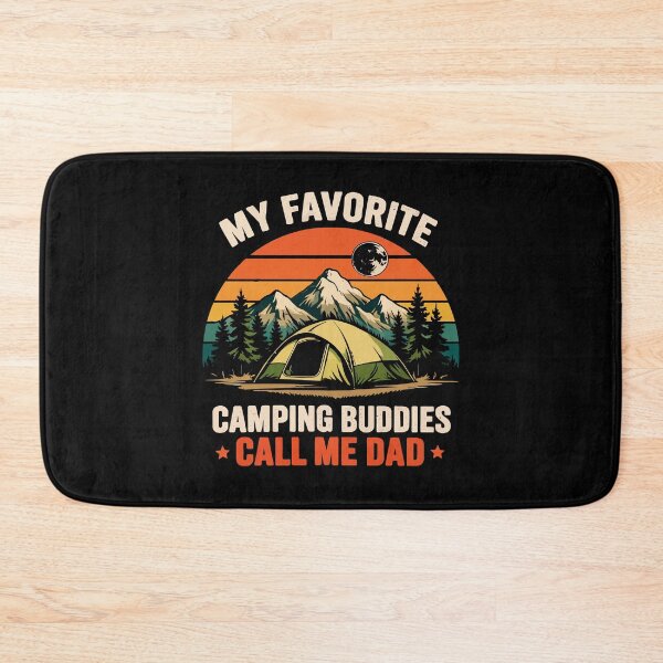 Item preview, My Favorite Camping Buddies Call Me Dad - Retro Camper Art designed and sold by BendyBeasts.
