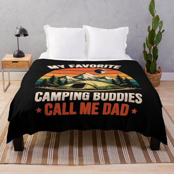 Item preview, My Favorite Camping Buddies Call Me Dad - Retro Camper Art designed and sold by BendyBeasts.