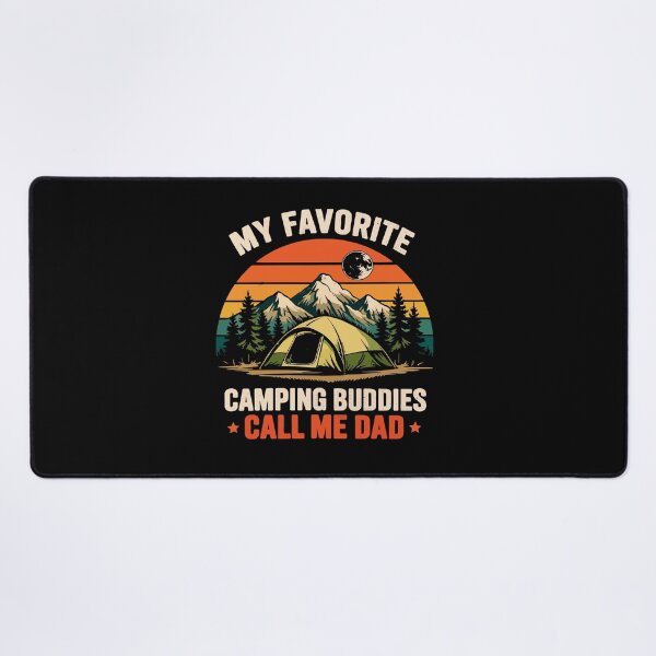 Item preview, My Favorite Camping Buddies Call Me Dad - Retro Camper Art designed and sold by BendyBeasts.