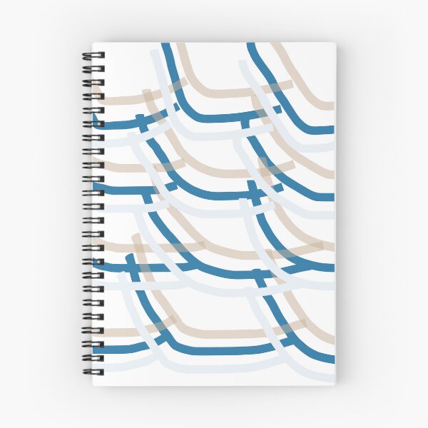 Item preview, The Entangled - Blue and Tan Minimalist Graphic Art designed and sold by artdocaj.