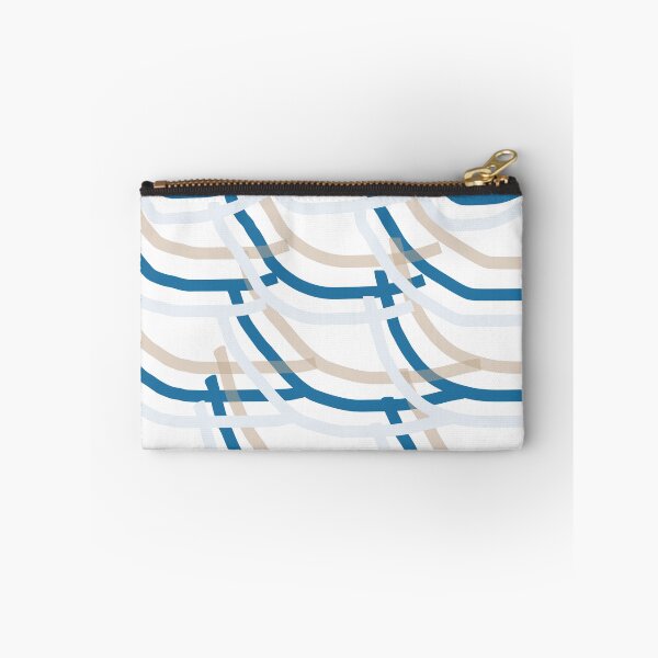 Item preview, The Entangled - Blue and Tan Minimalist Graphic Art designed and sold by artdocaj.