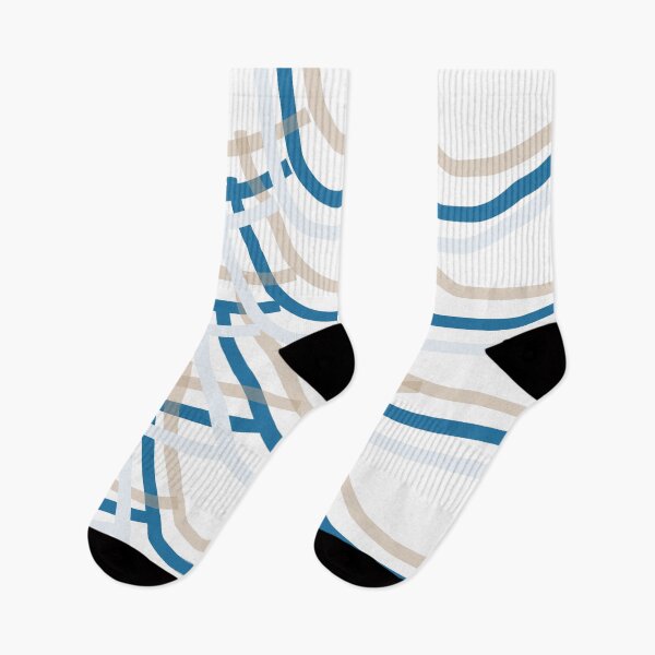 Item preview, The Entangled - Blue and Tan Minimalist Graphic Art designed and sold by artdocaj.