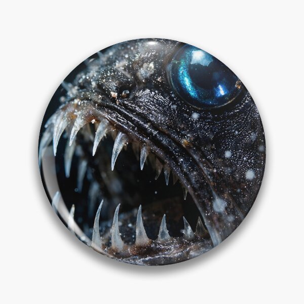 Item preview, Fascinating anglerfish in the dark deep sea designed and sold by Fotografin1981.