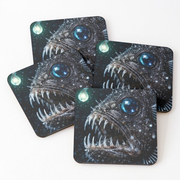 Item preview, Fascinating anglerfish in the dark deep sea designed and sold by Fotografin1981.