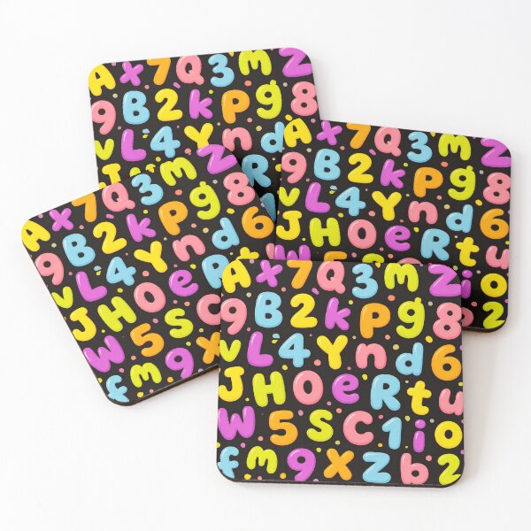 Item preview, Cute Colorful Alphabet & Numbers Pattern – Playful ABC Learning Design designed and sold by IMuDesigner.