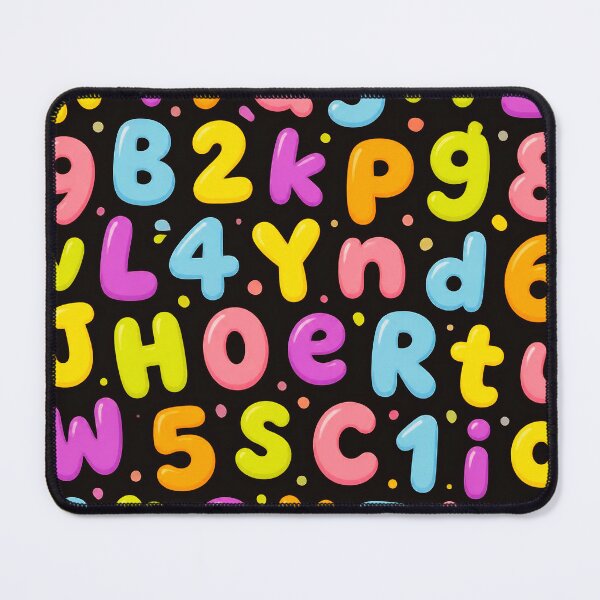 Item preview, Cute Colorful Alphabet & Numbers Pattern – Playful ABC Learning Design designed and sold by IMuDesigner.