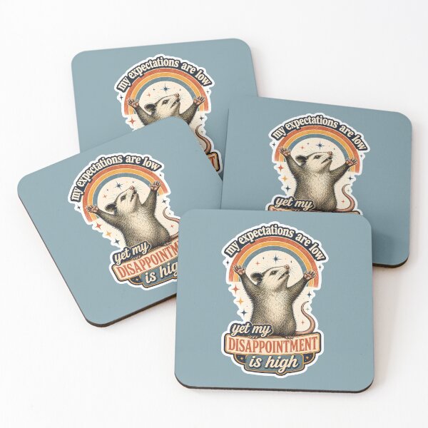 Item preview, Expectations are Low, Disappointment is High - Funny Vintage Opossum designed and sold by thecatcouch.