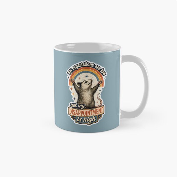 Item preview, Expectations are Low, Disappointment is High - Funny Vintage Opossum designed and sold by thecatcouch.