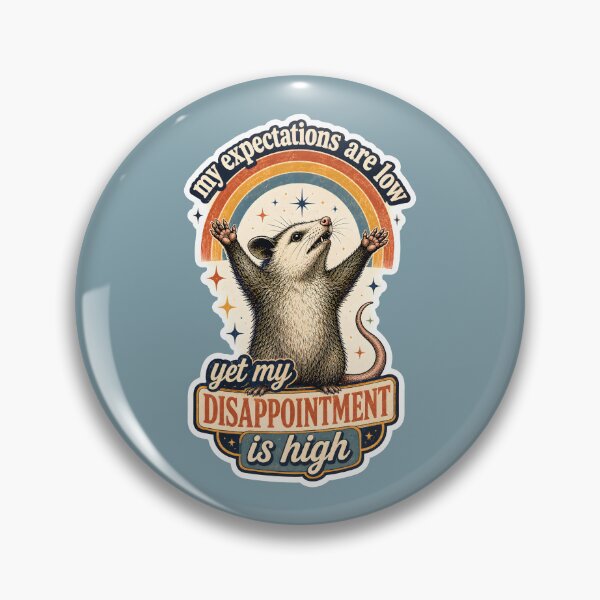 Item preview, Expectations are Low, Disappointment is High - Funny Vintage Opossum designed and sold by thecatcouch.