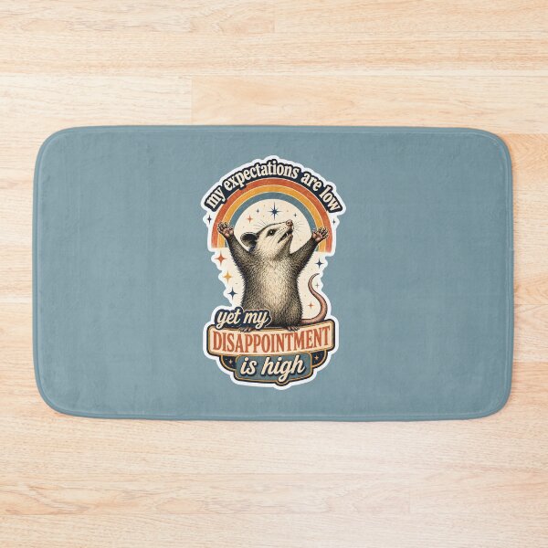 Item preview, Expectations are Low, Disappointment is High - Funny Vintage Opossum designed and sold by thecatcouch.