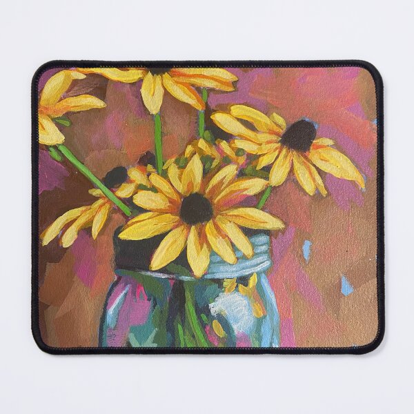 Item preview, Yellow daisies in a vase designed and sold by Theresa Wheatley.