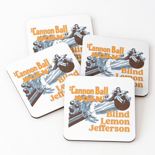 Item preview, Cannon Ball Moan - Blind Lemon Jefferson : Classic Blues from Paramount Records orange & brown designed and sold by GenXTees.