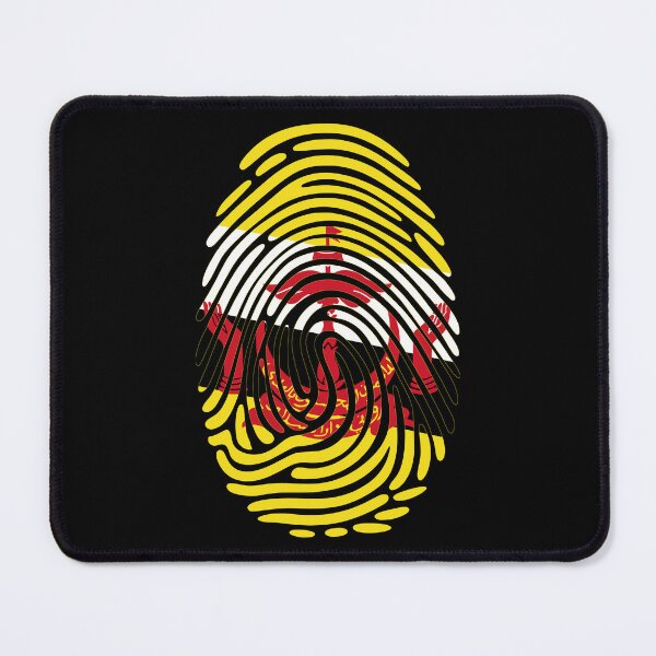 Item preview, Brunei Flag Fingerprint Identity | Bruneian DNA Heritage Graphic designed and sold by NTGUILTY.