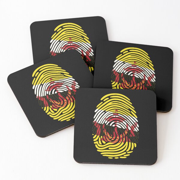 Item preview, Brunei Flag Fingerprint Identity | Bruneian DNA Heritage Graphic designed and sold by NTGUILTY.