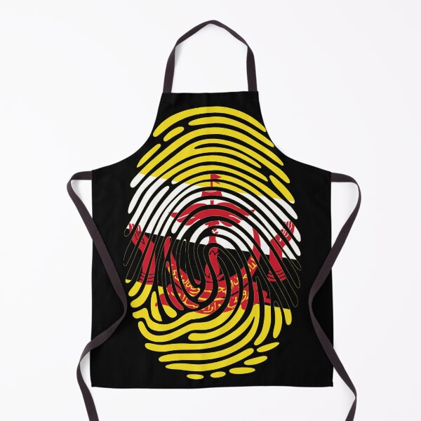 Item preview, Brunei Flag Fingerprint Identity | Bruneian DNA Heritage Graphic designed and sold by NTGUILTY.